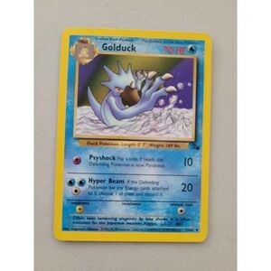 Pokemon Golduck Card with Blue and Yellow Design